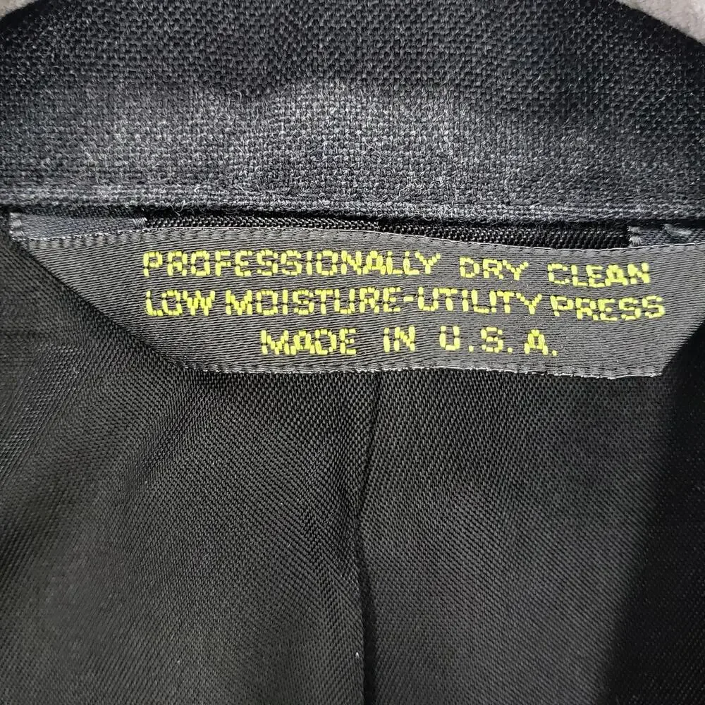 Tailors Row by Deansgate 100%Worsted Wool Men's Charcoal Sportscoat Blazer 42R